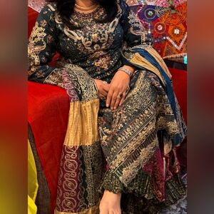 Elegant Floral Embroidered Dress